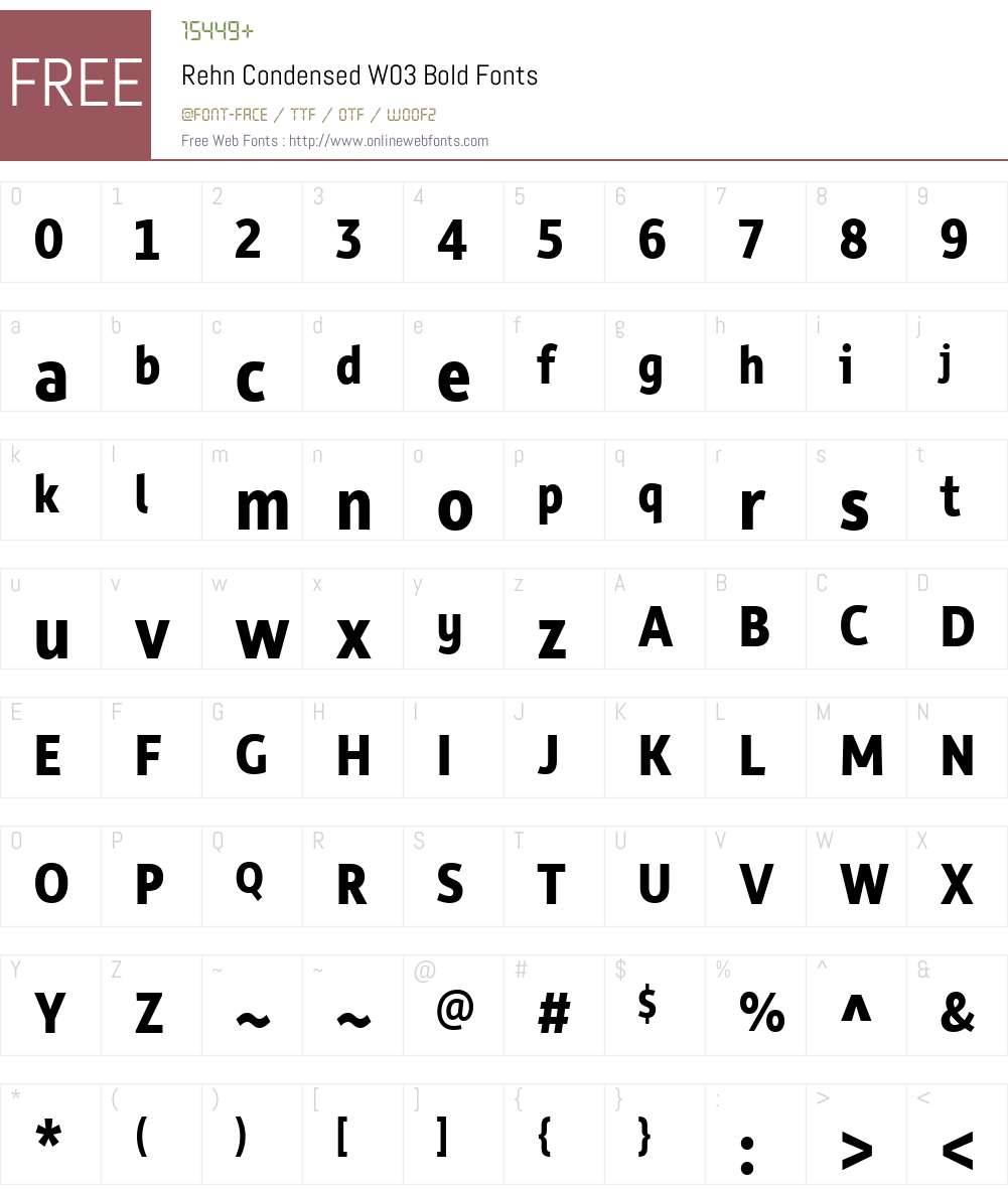 Rehn Font Screenshots