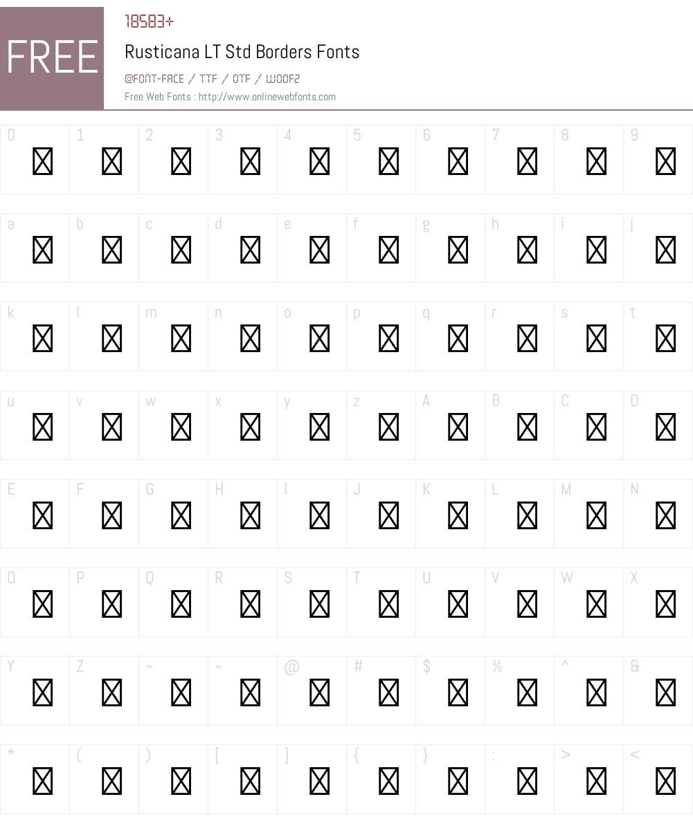 Rusticana LT Std Font Screenshots
