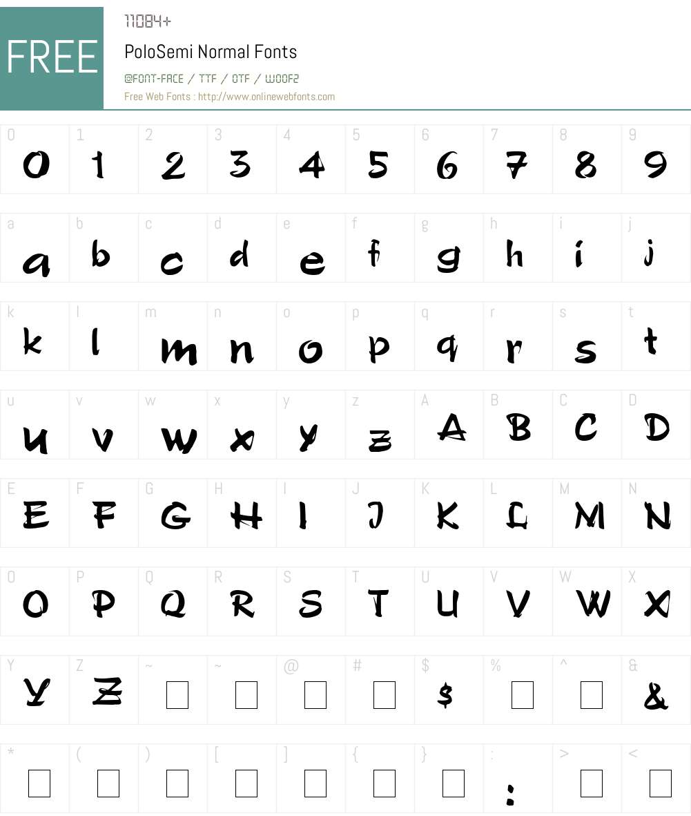 PoloSemi Font Screenshots