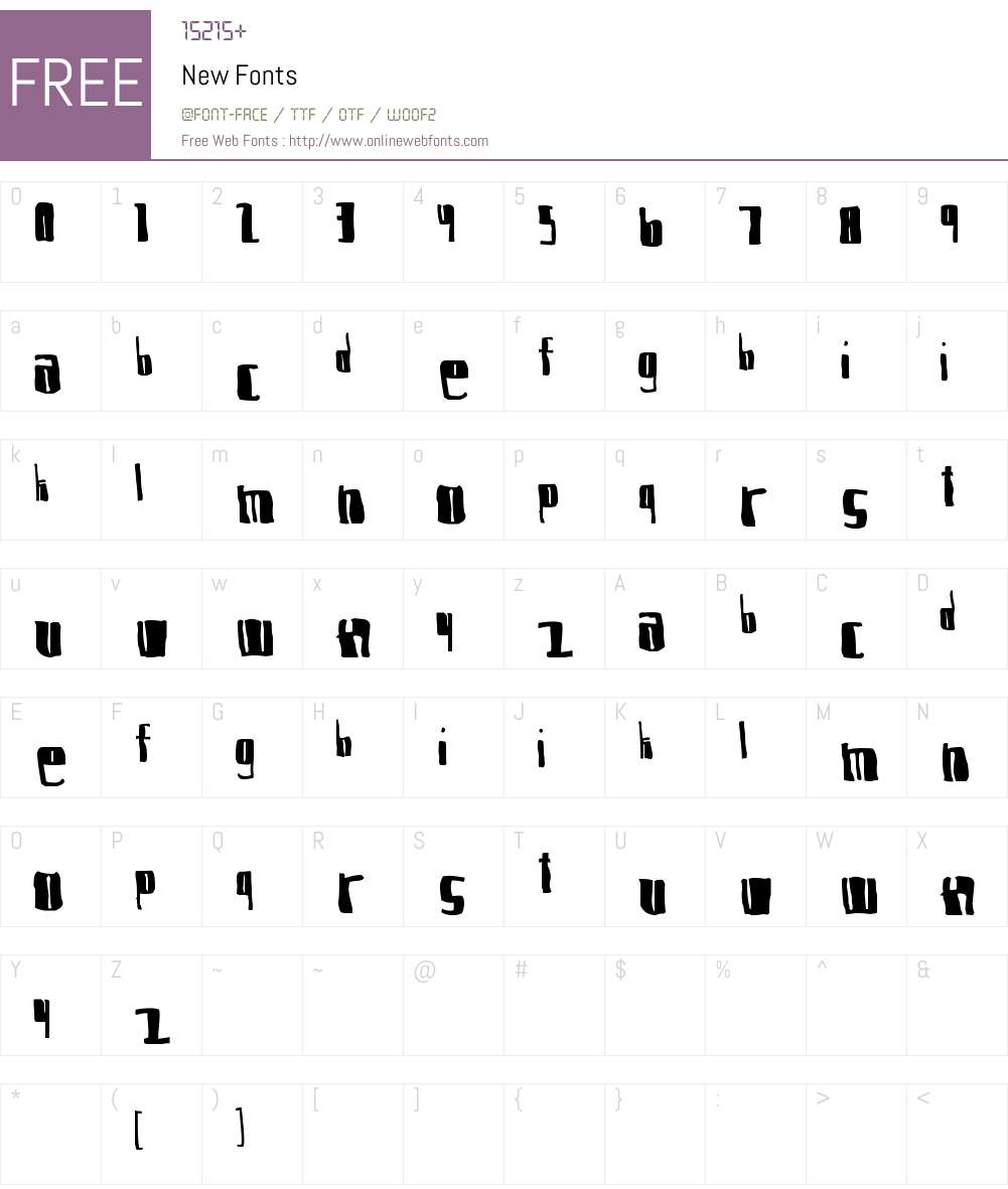 New Font Screenshots