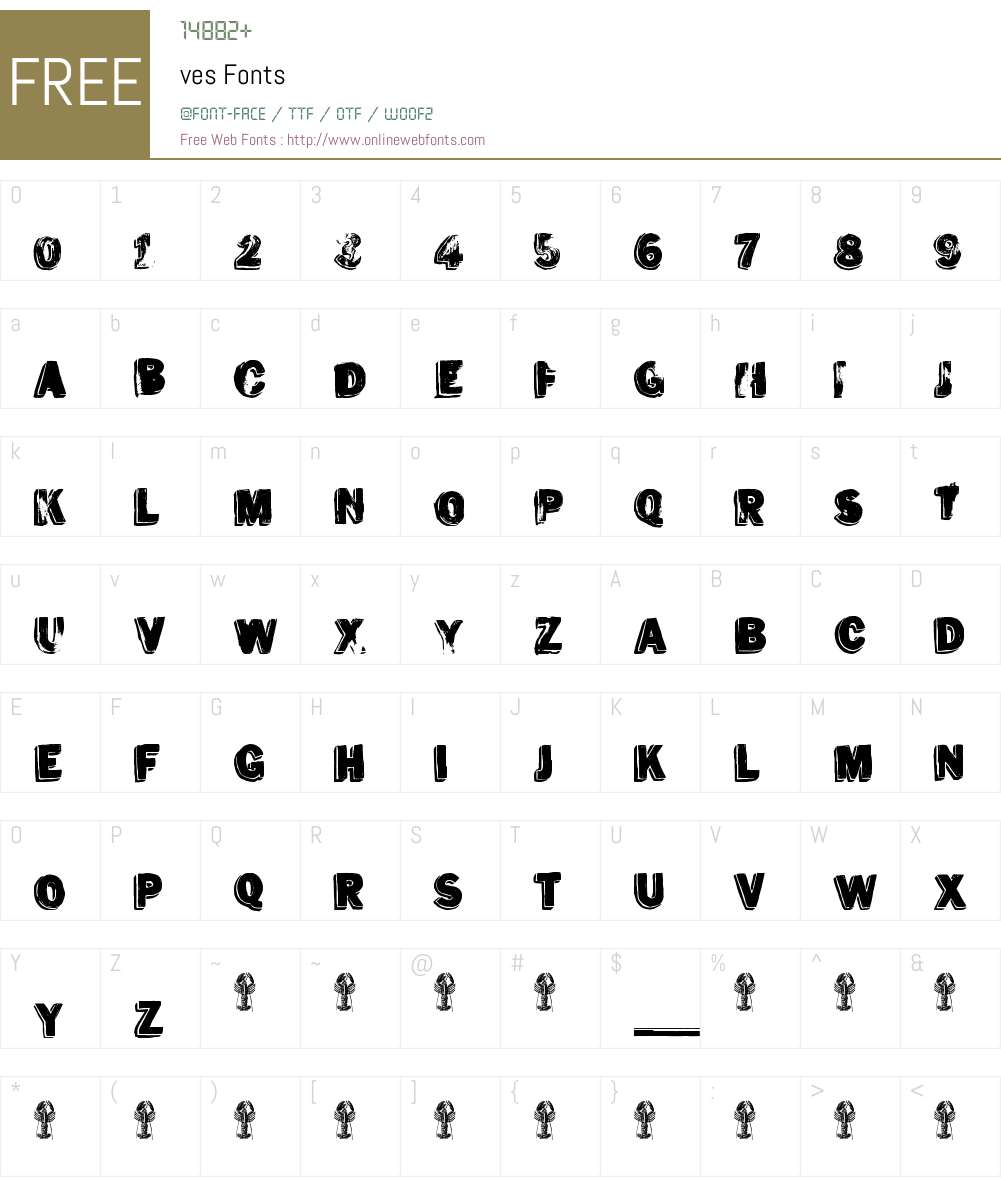 ves Font Screenshots