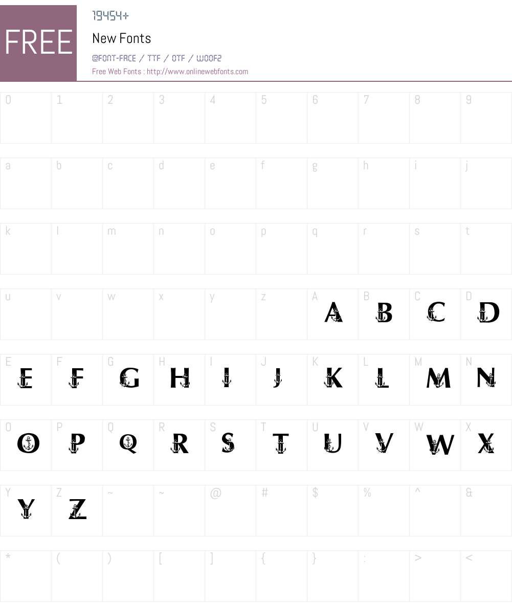 New Font Screenshots
