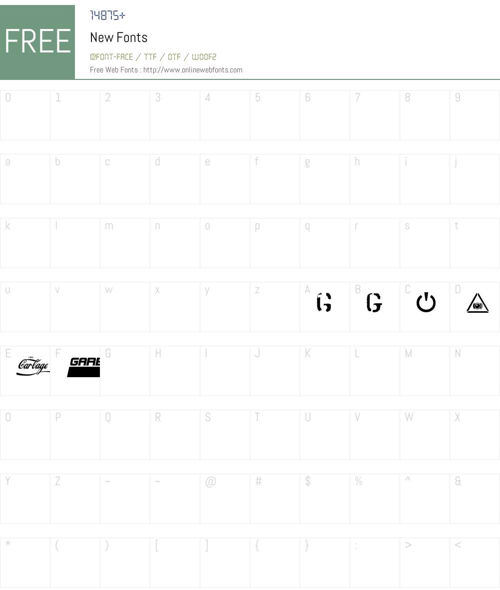 New Font Screenshots