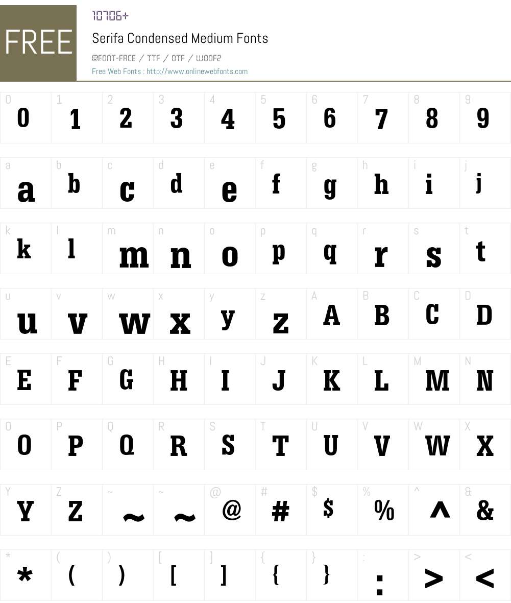 Serifa BQ Font Screenshots