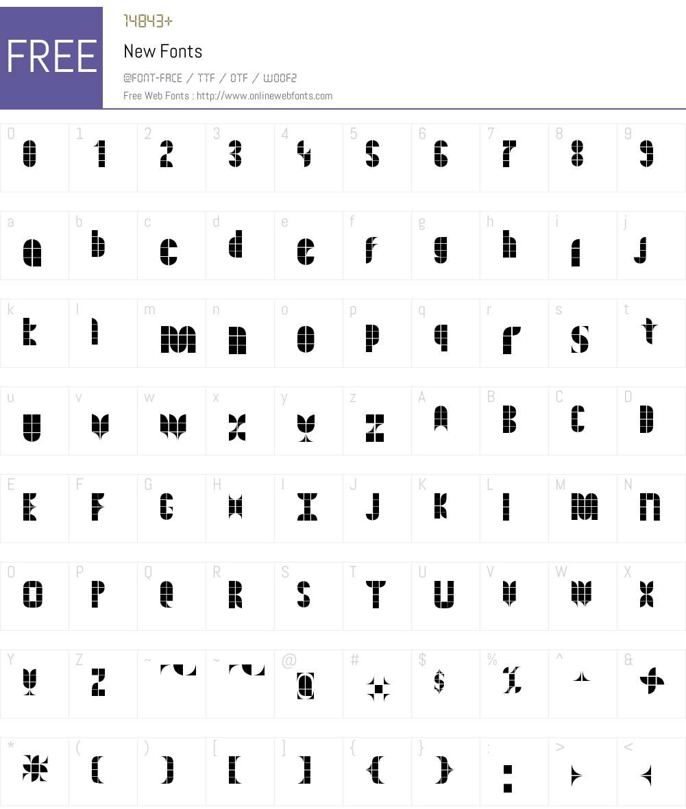 New Font Screenshots