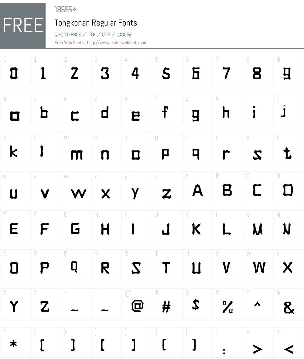 Tongkonan Font Screenshots