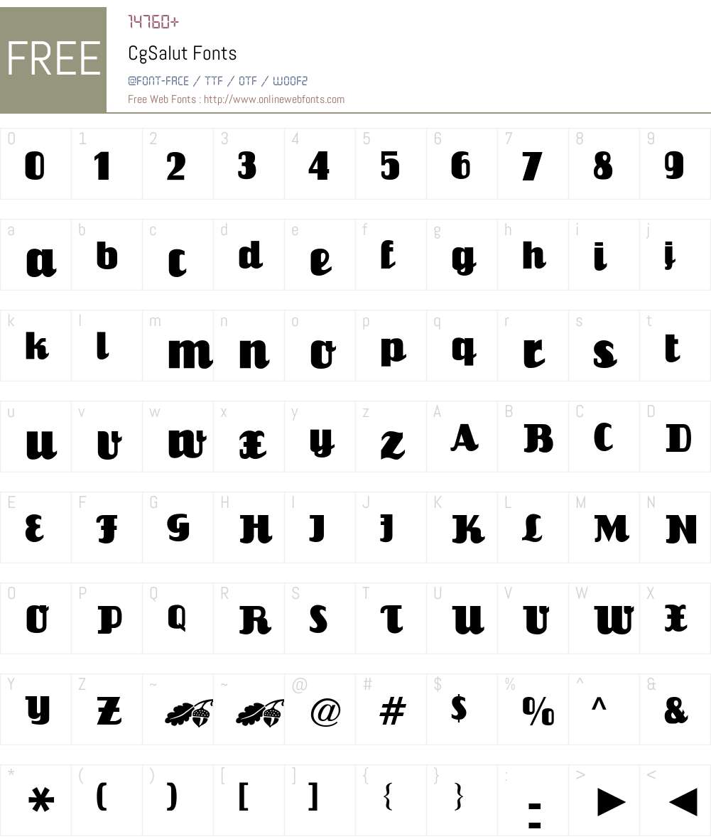 Cg Font Screenshots