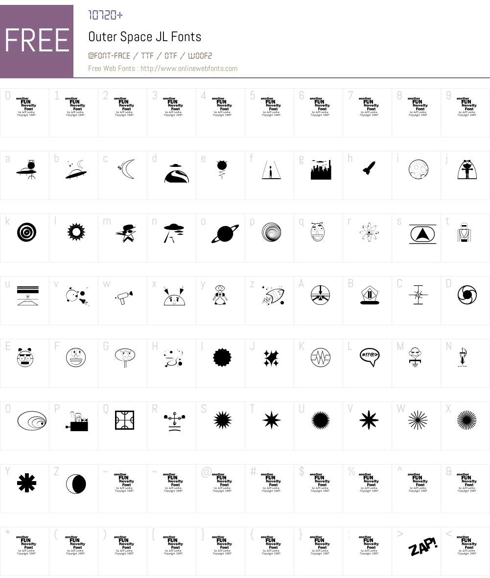 O1.0of Font Screenshots