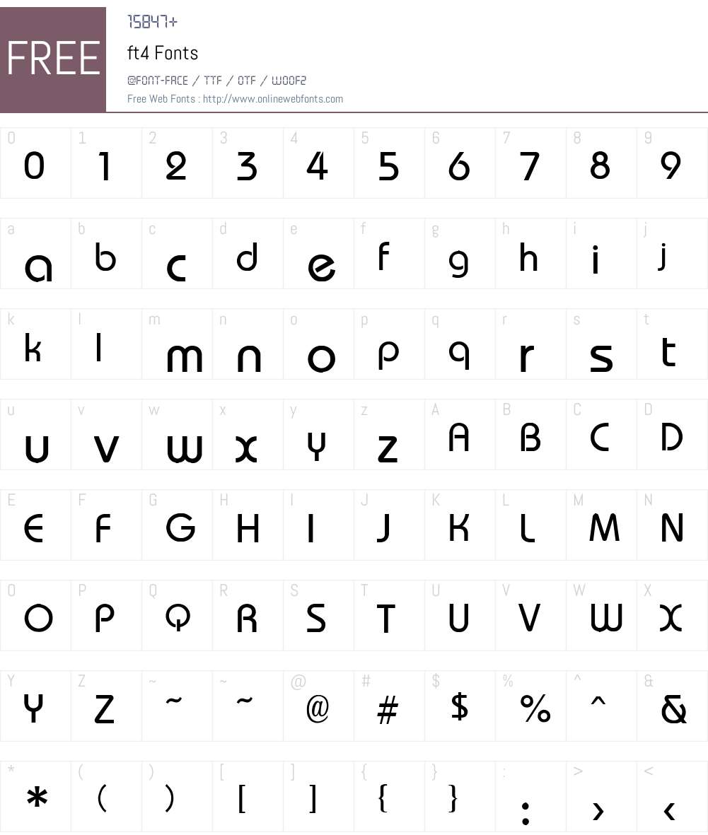 ft4 Font Screenshots