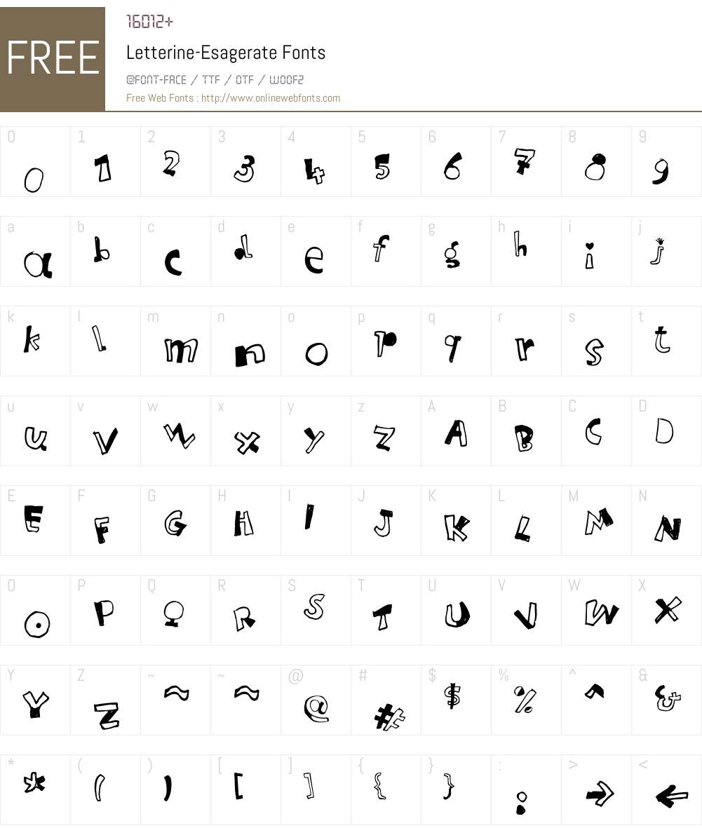 Letterine Font Screenshots