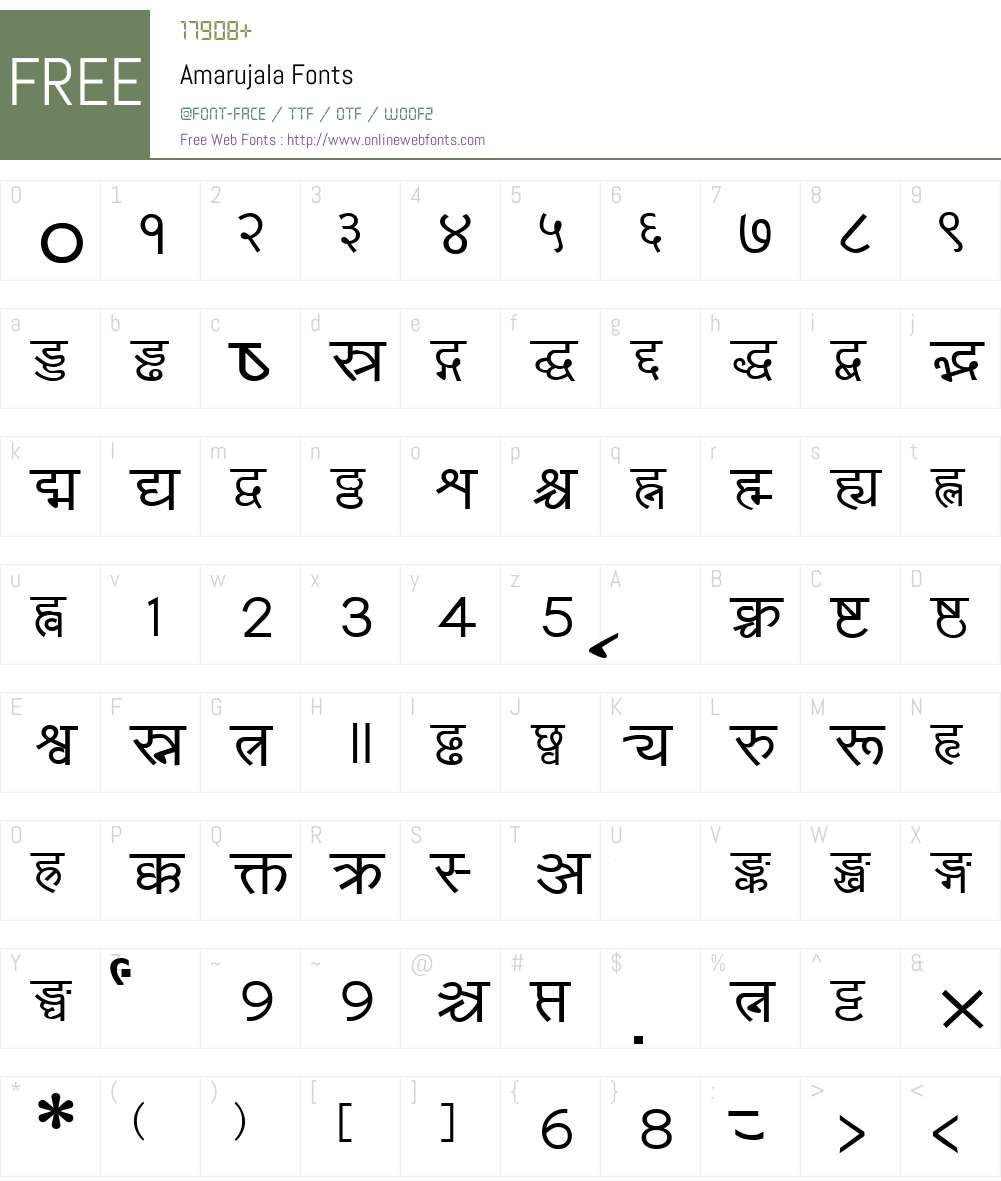 Amarujala Font Screenshots