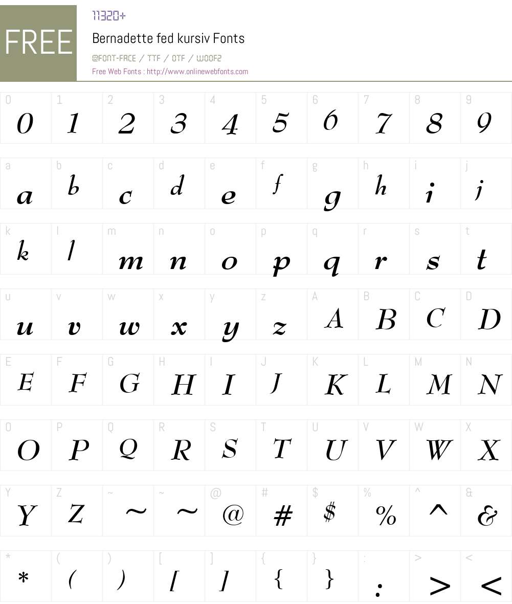 Bernadette Font Screenshots