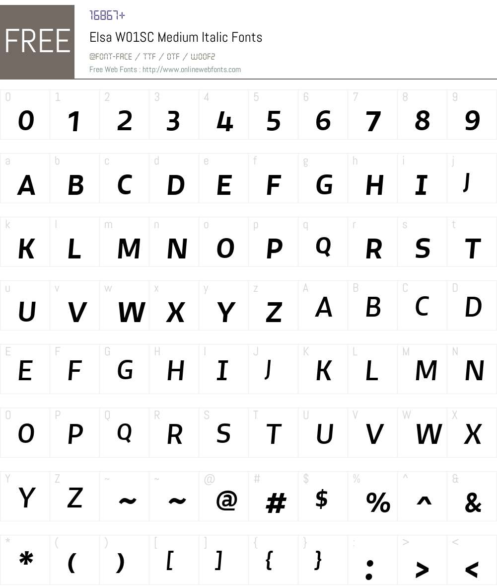 Elsa Font Screenshots