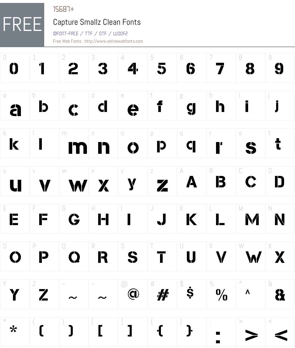 Capture Smallz Clean Font Screenshots