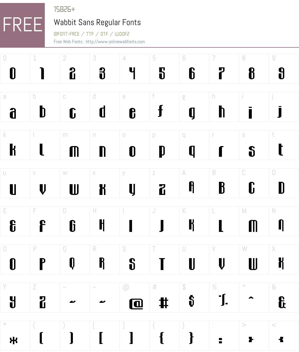 Wabbit Sans Font Screenshots