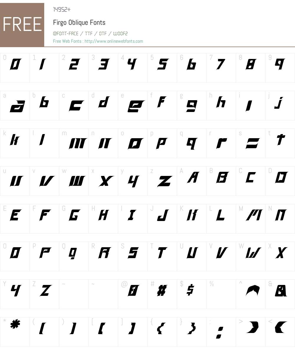 Firgo Font Screenshots