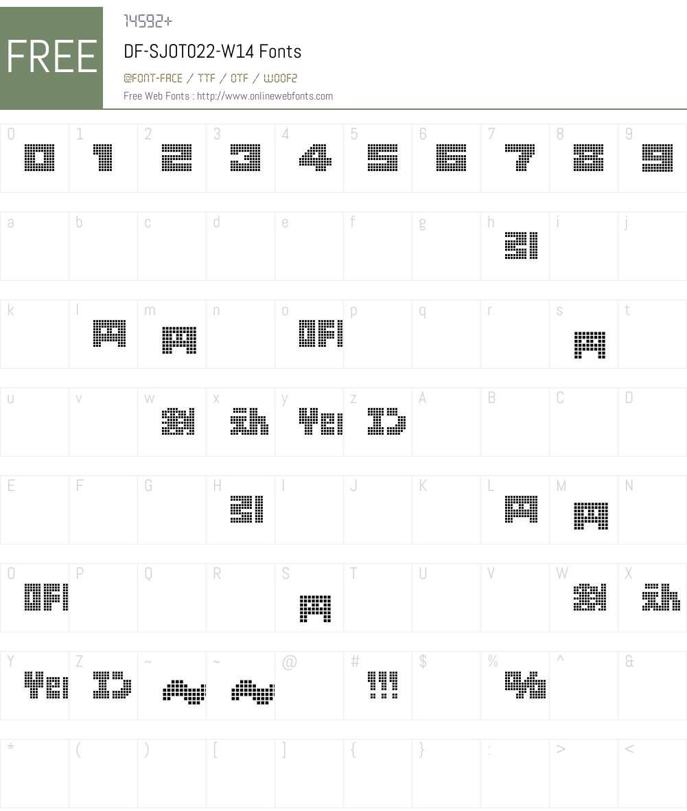 DF-SJOT022-W14 Font Screenshots