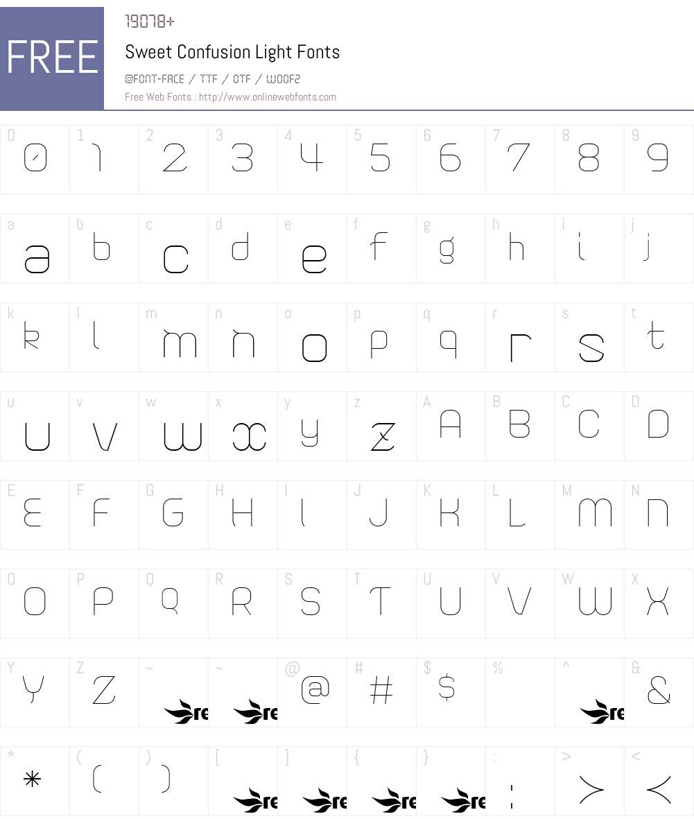 Sweet Confusion Font Screenshots
