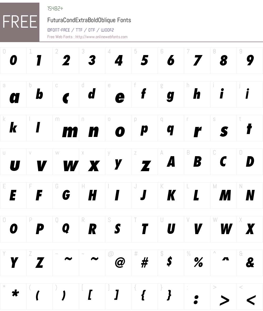 Futura Font Screenshots