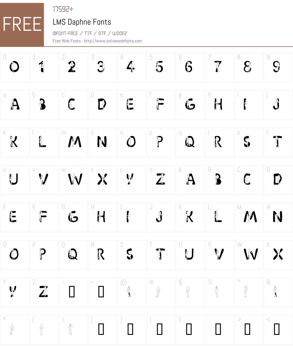 LMS Daphne Font Screenshots