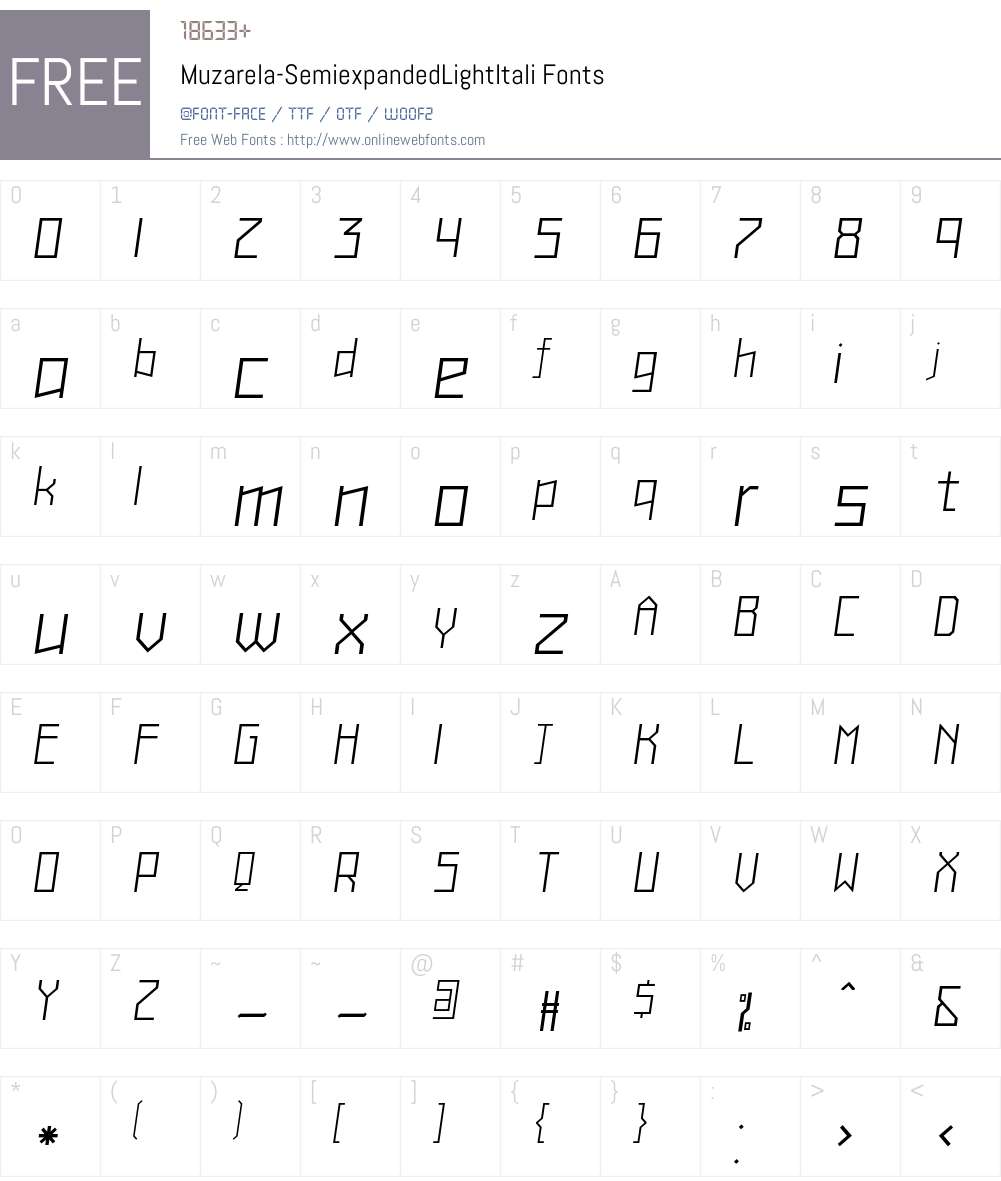 Muzarela 04 Font Screenshots