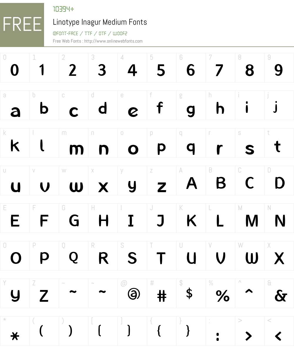 LTInagur Light Font Screenshots