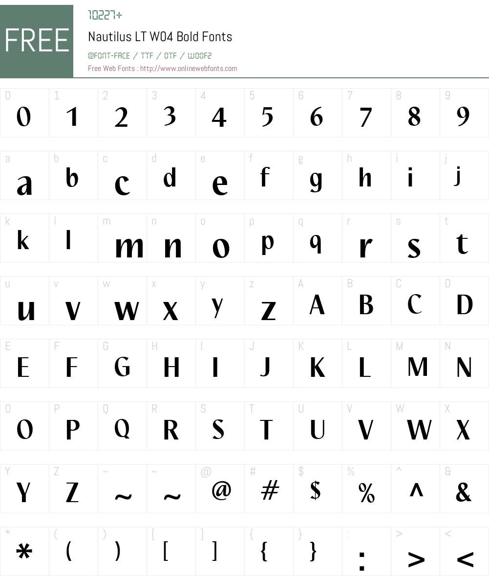 Linotype Nautilus Font Screenshots