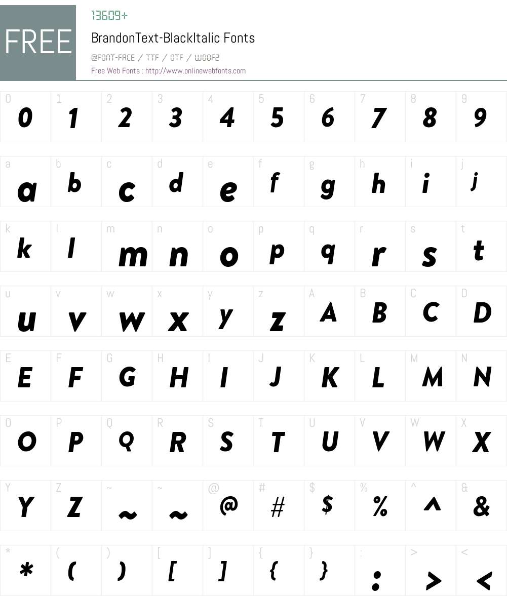 Brandon Text Black Font Screenshots