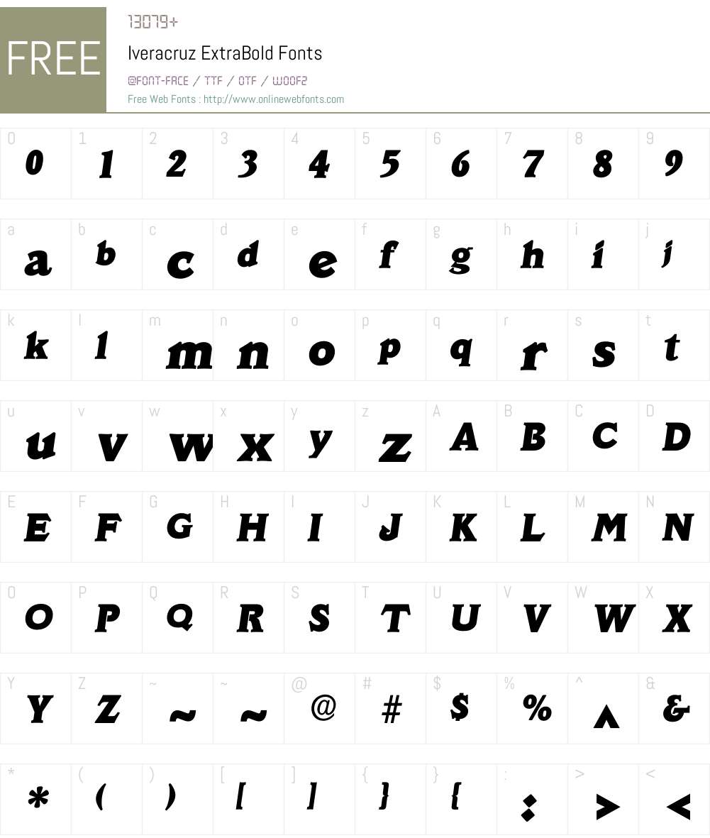 Iveracruz Font Screenshots