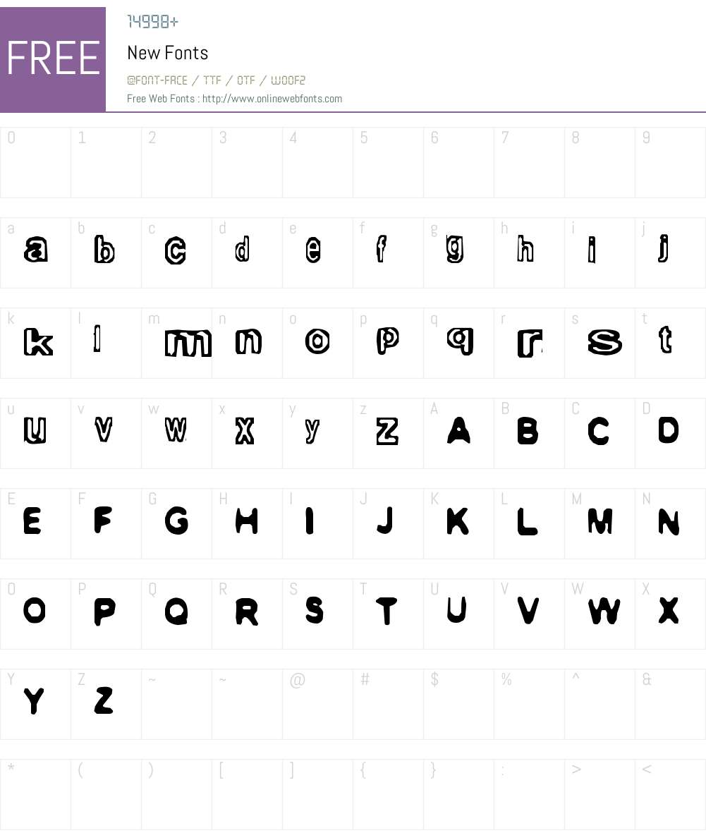 New Font Screenshots