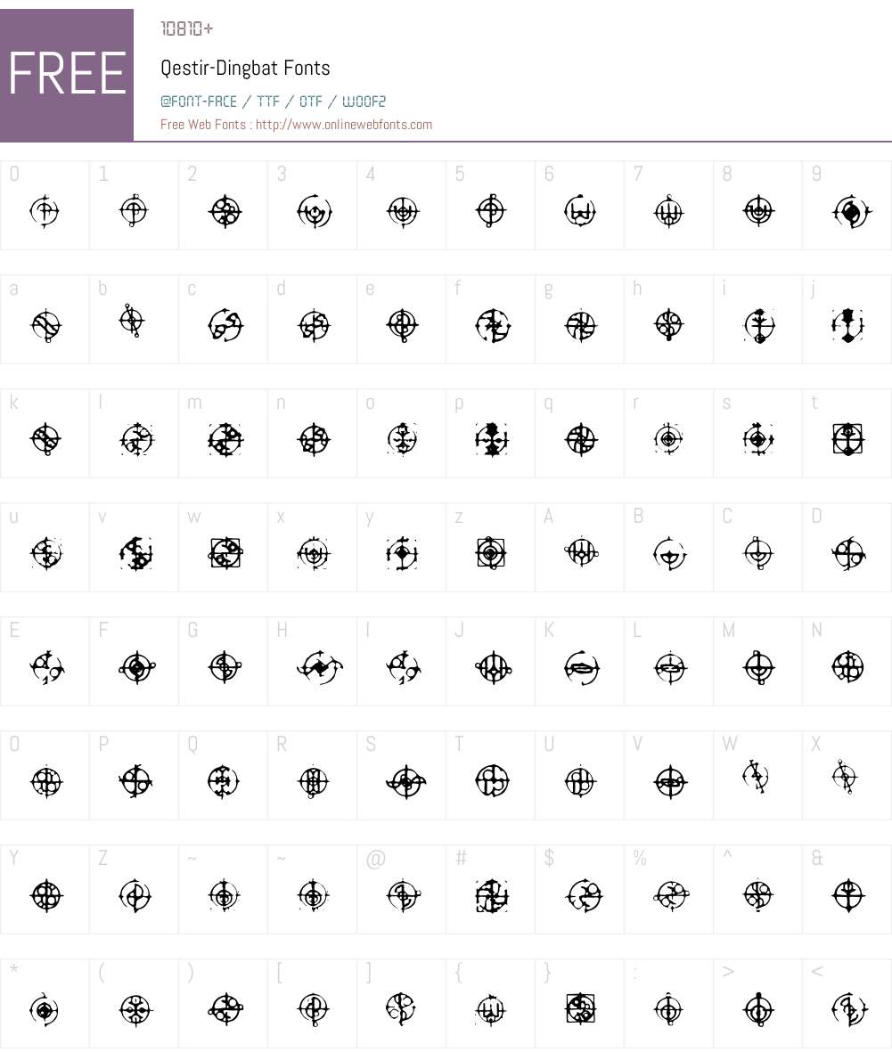 Qestir Font Screenshots