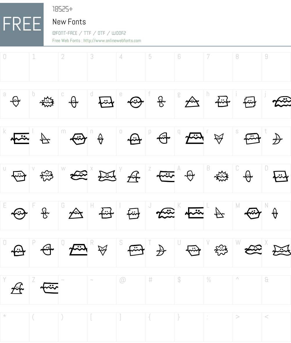 New Font Screenshots