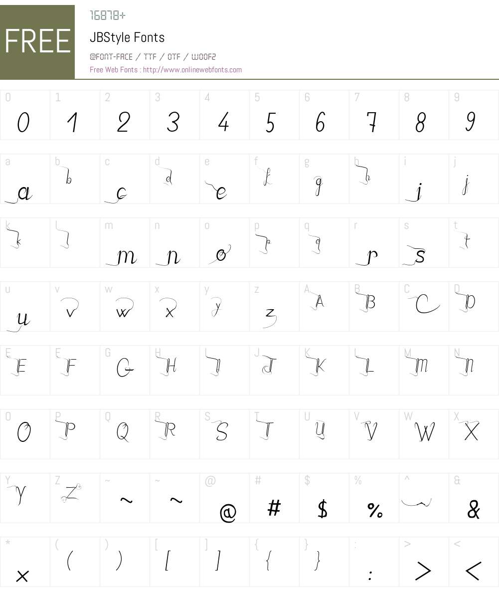 JBStyle Font Screenshots
