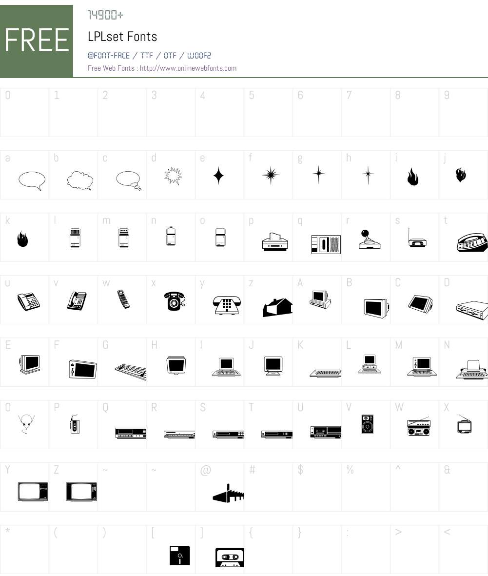 L Font Screenshots