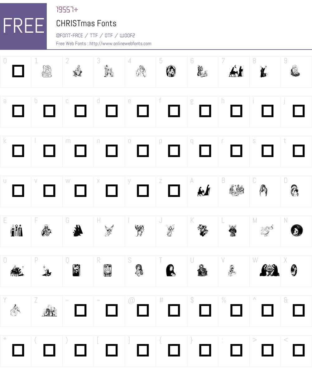 CHRISTmas Font Screenshots