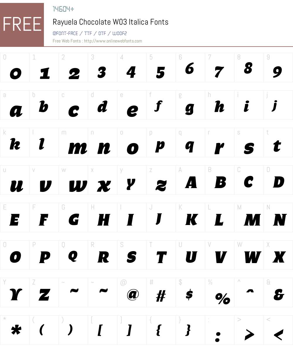 Rayuela Font Screenshots