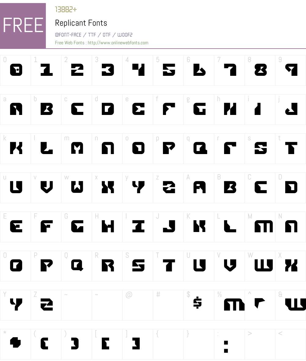 Replicant Font Screenshots