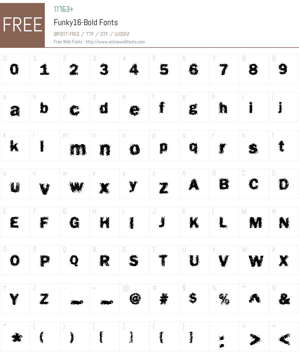 Funky16 Font Screenshots