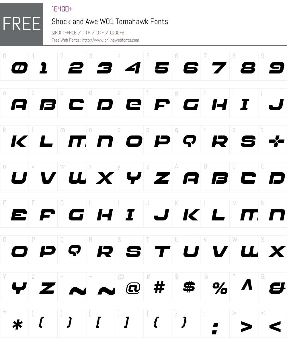 ShockandAweW01-Tomahawk Font Screenshots