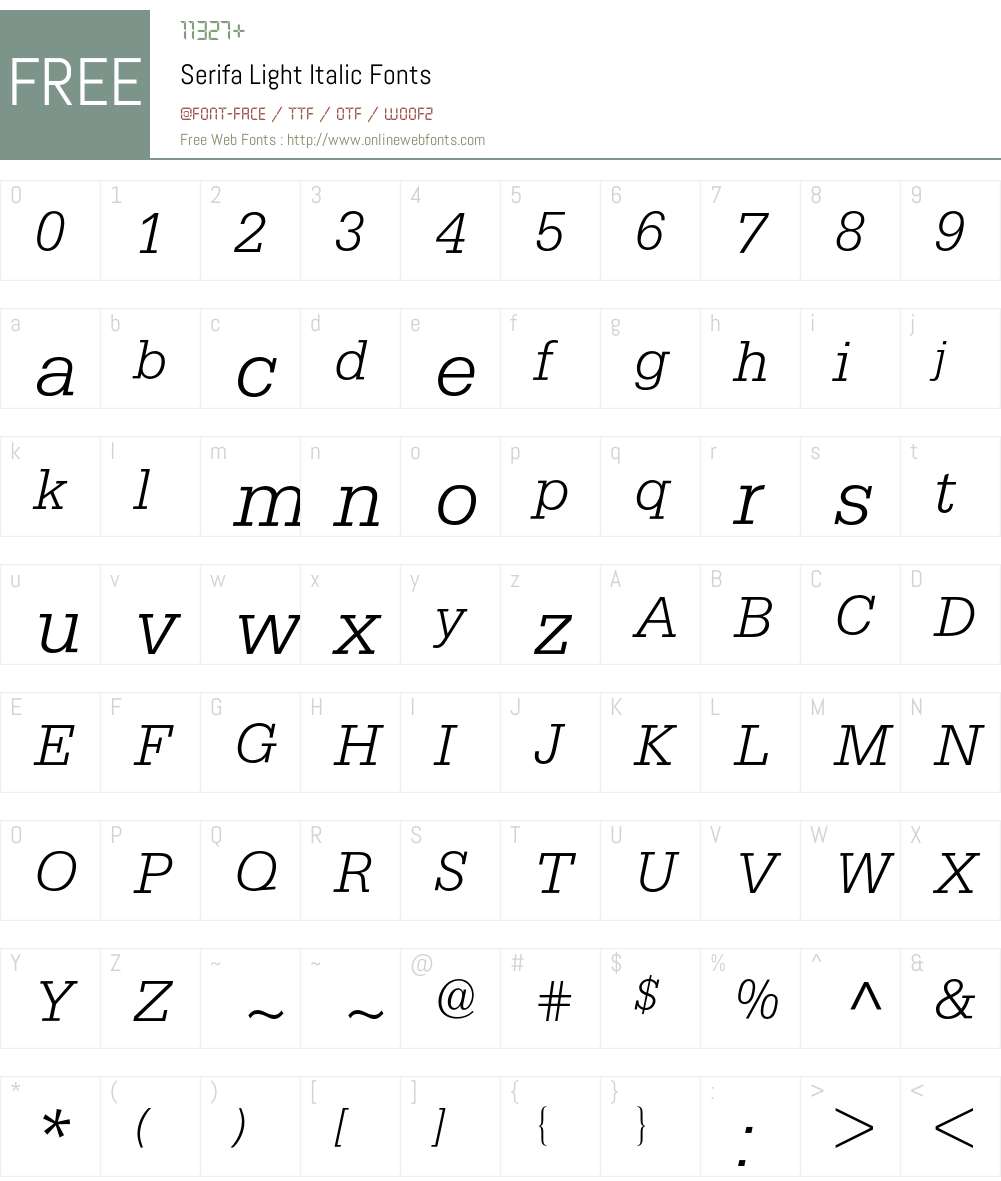 Serifa BQ Font Screenshots