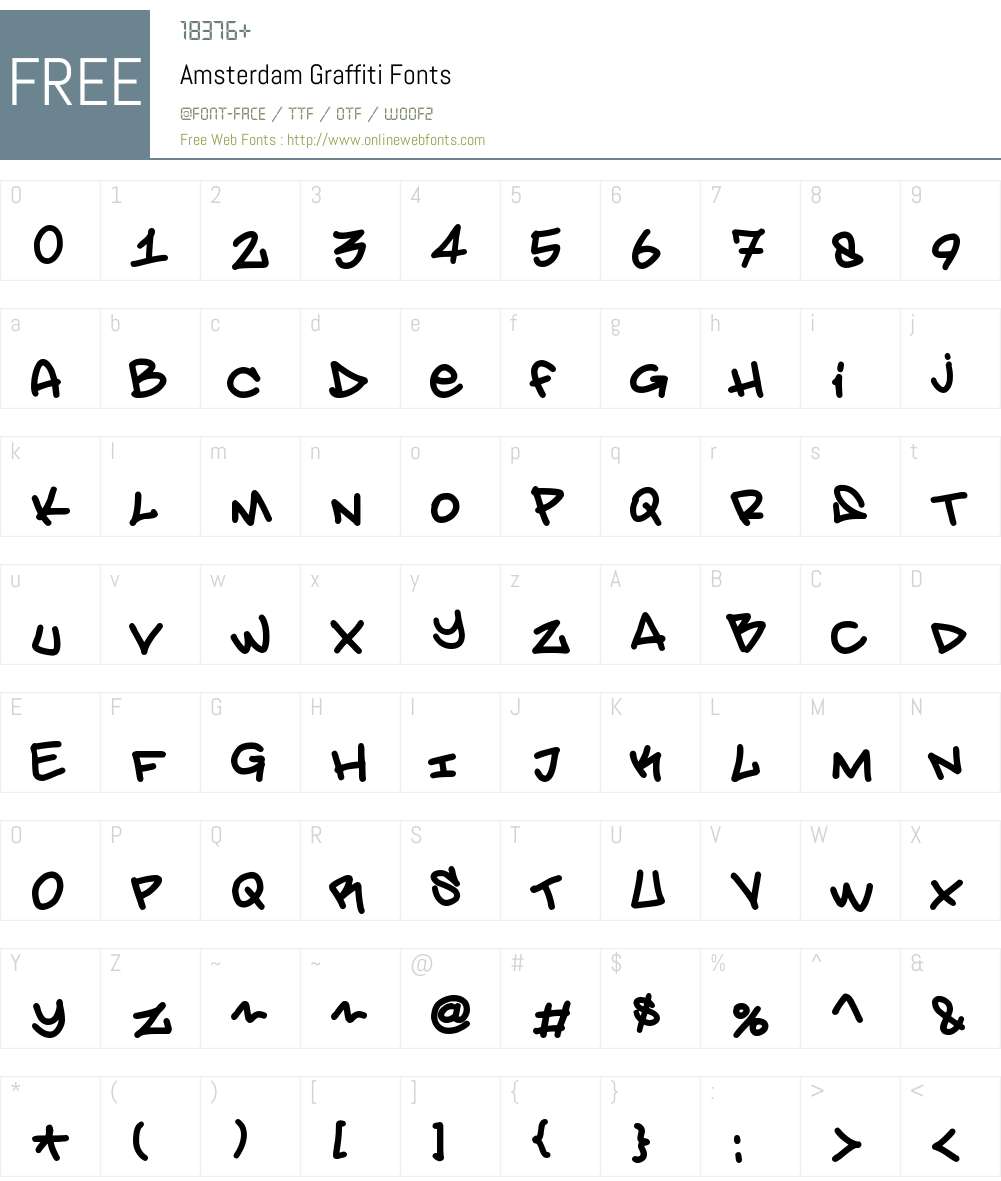 Amsterdam Graffiti Font Screenshots