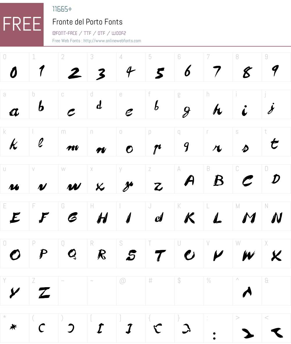 Fronte del Porto Font Screenshots