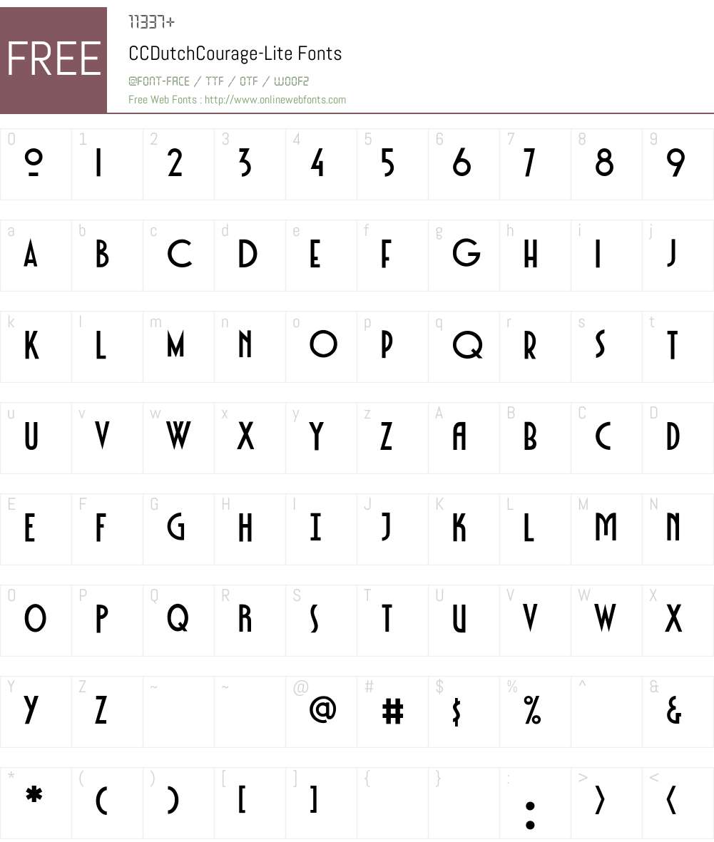 CCDutchCourage Font Screenshots