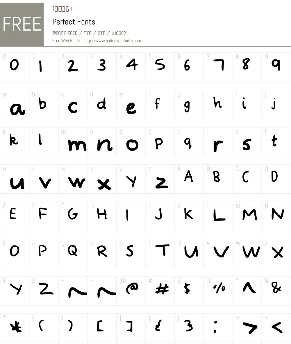 Perfect Font Screenshots