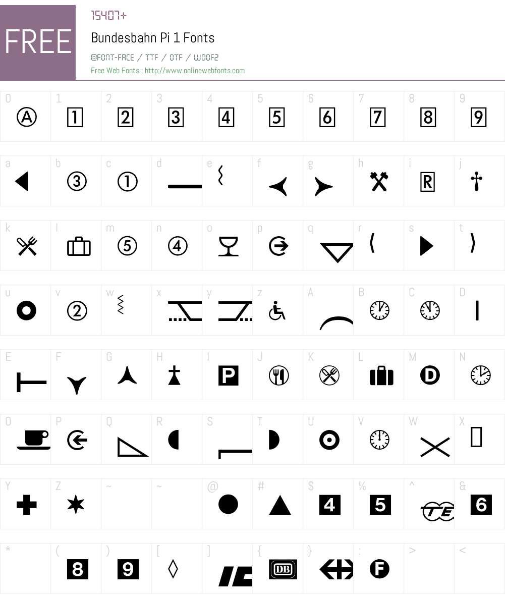 DB Pi One BQ Font Screenshots
