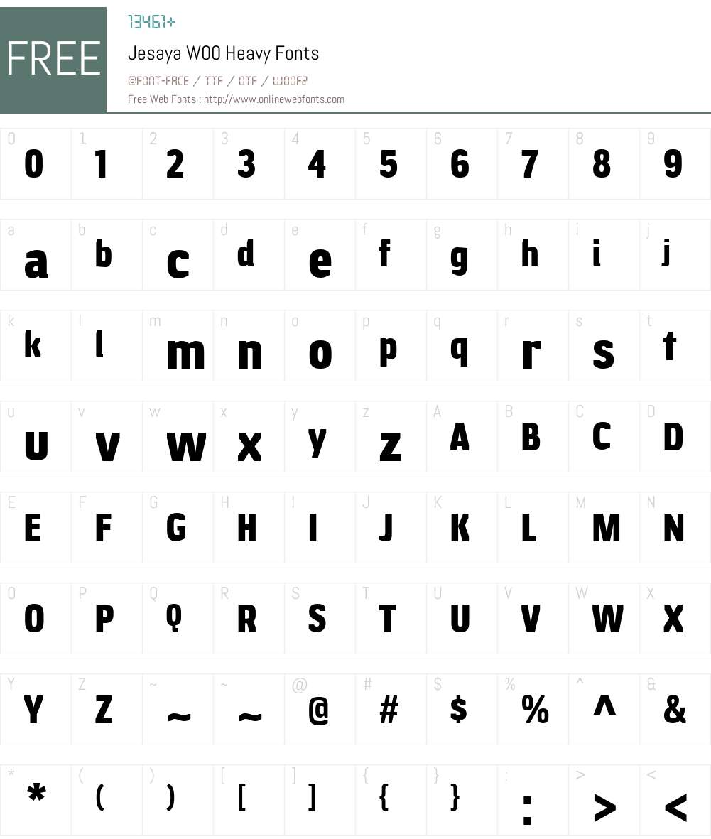 JesayaW00-Heavy Font Screenshots