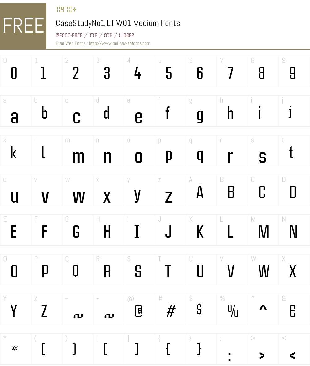 CaseStudyNo1LTW01-Medium Font Screenshots