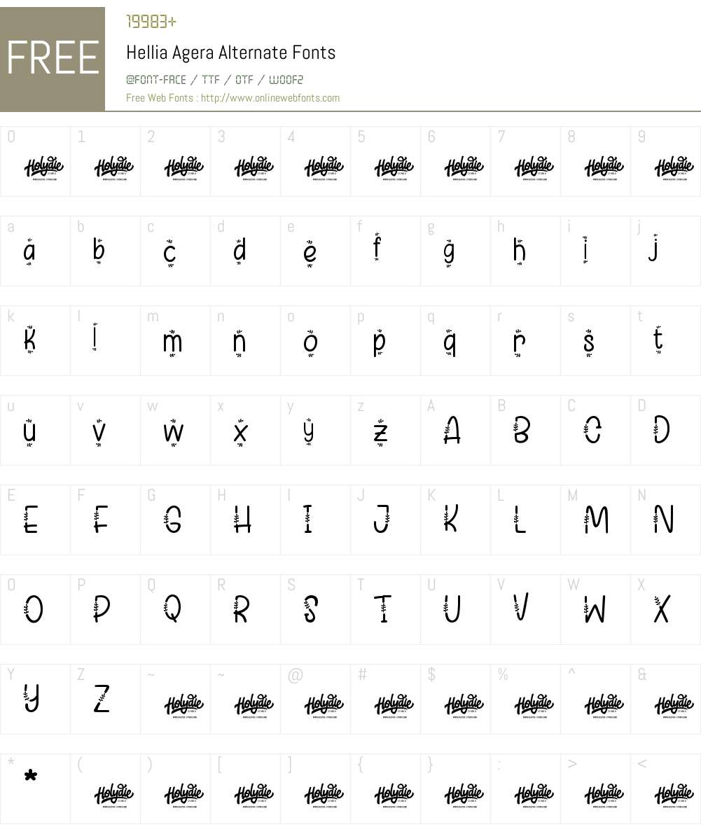 Hellia Agera Alternate 1.00;April 14, 2020;FontCreator 12.0.0.2525 64 ...