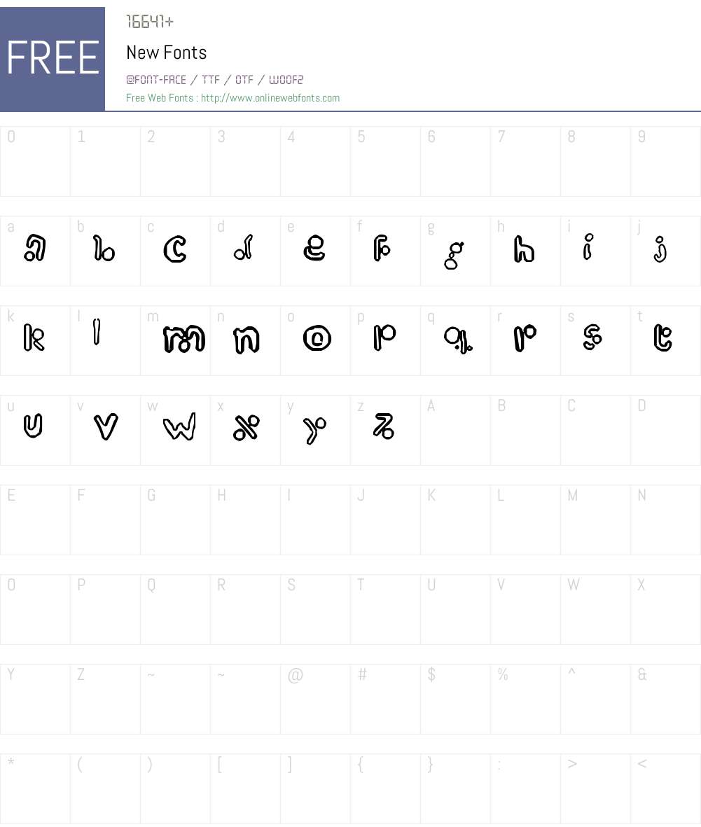 New Font Screenshots