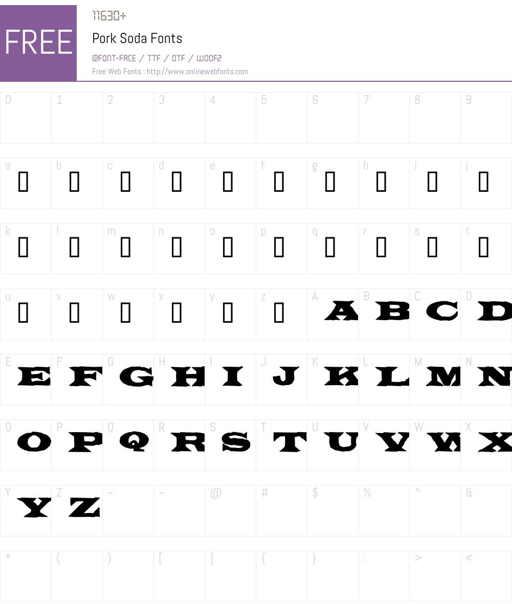 Pork Soda Font Screenshots